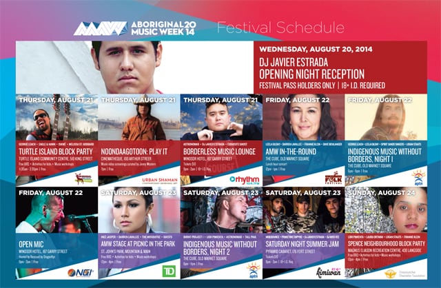 Aboriginal Music Week 2014 festival program